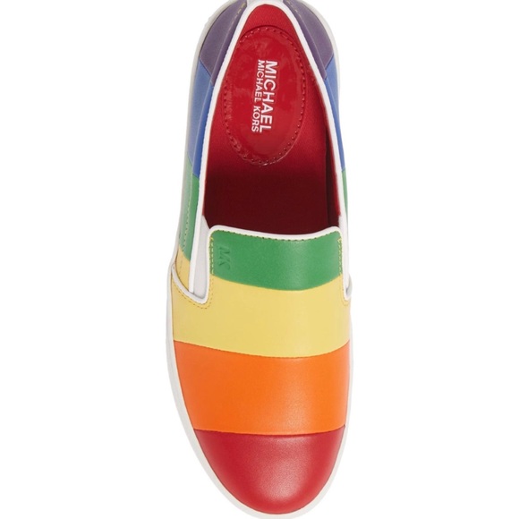 MICHAEL KORS Rainbow Slip On Sneakers - Picture 4 of 5
